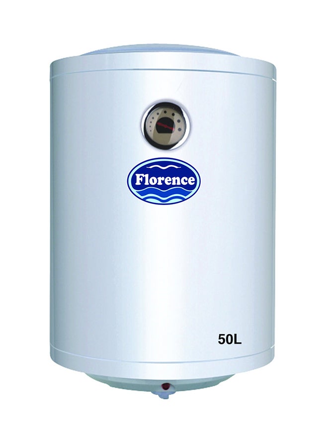 Florence Vertical Electric Water Heater White 50Liters