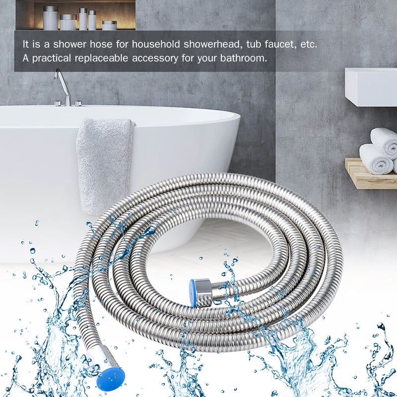 Tube Flexible 2M Long Shower Hose Replacement With 05