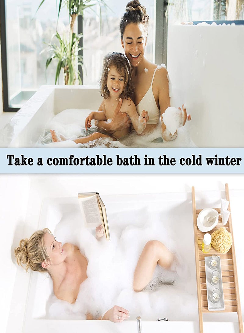 Submersible Water Heater for Bathtubs, Hot Tubs, and Pools, 2500W Immersion Heater with Temperature Control and 304 Stainless Steel Protection, Heats 5 Gallons in Minutes