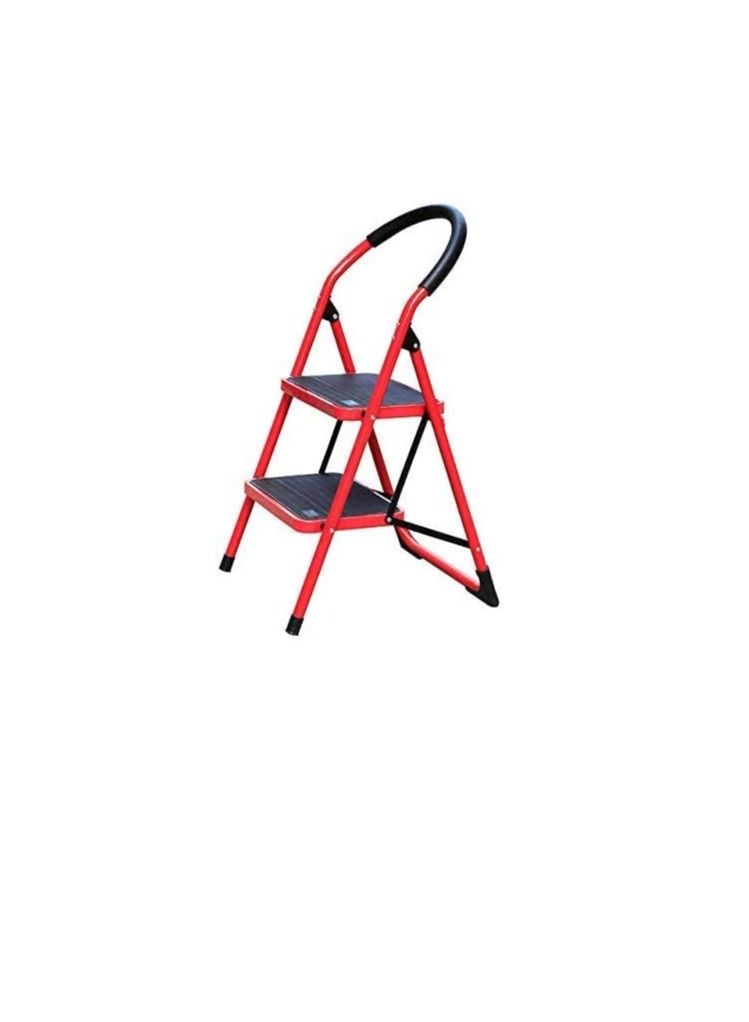 2 Step Ladder Red with Hand Grip