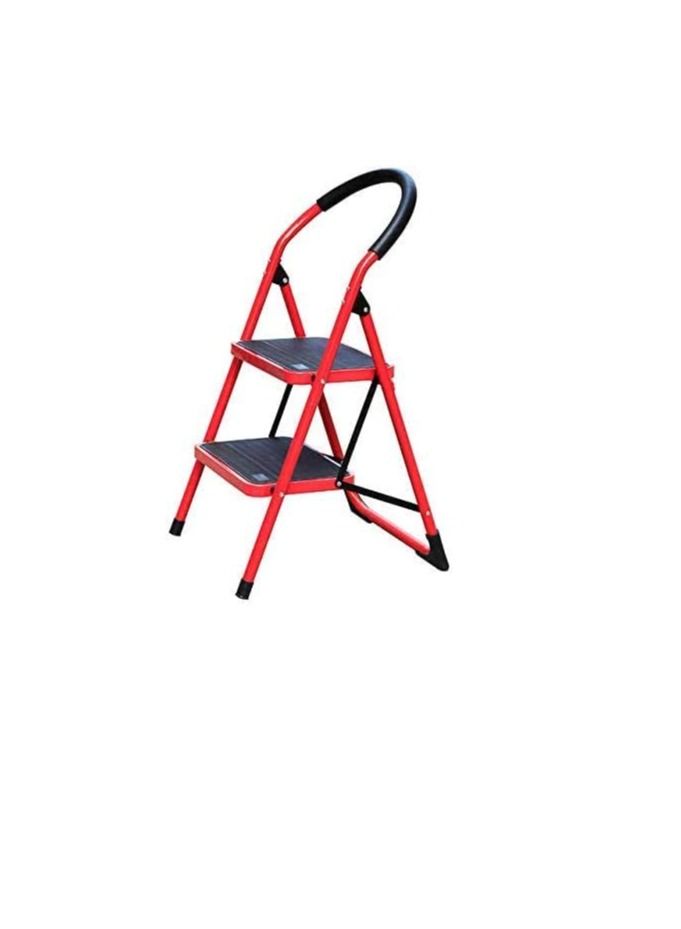 2 Step Ladder Red with Hand Grip