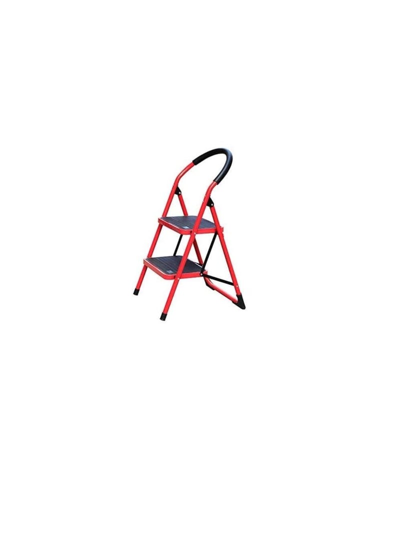 2 Step Ladder Red with Hand Grip