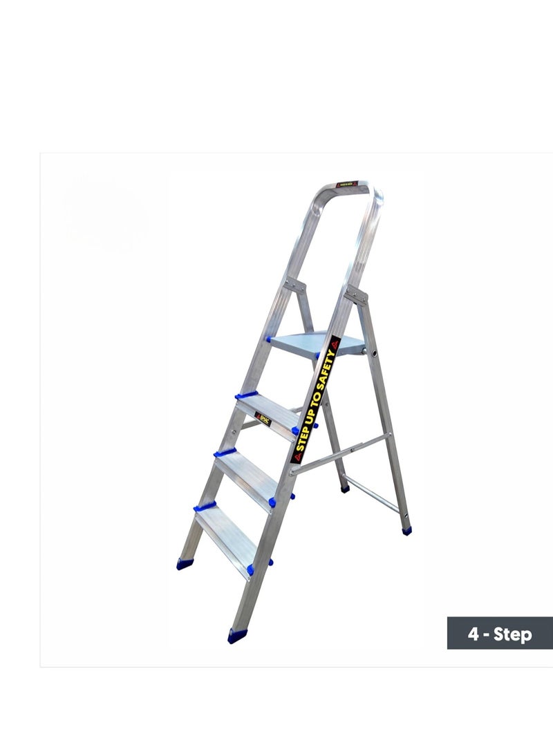 3 Steps Household Aluminium Ladder with Platform Step at Top