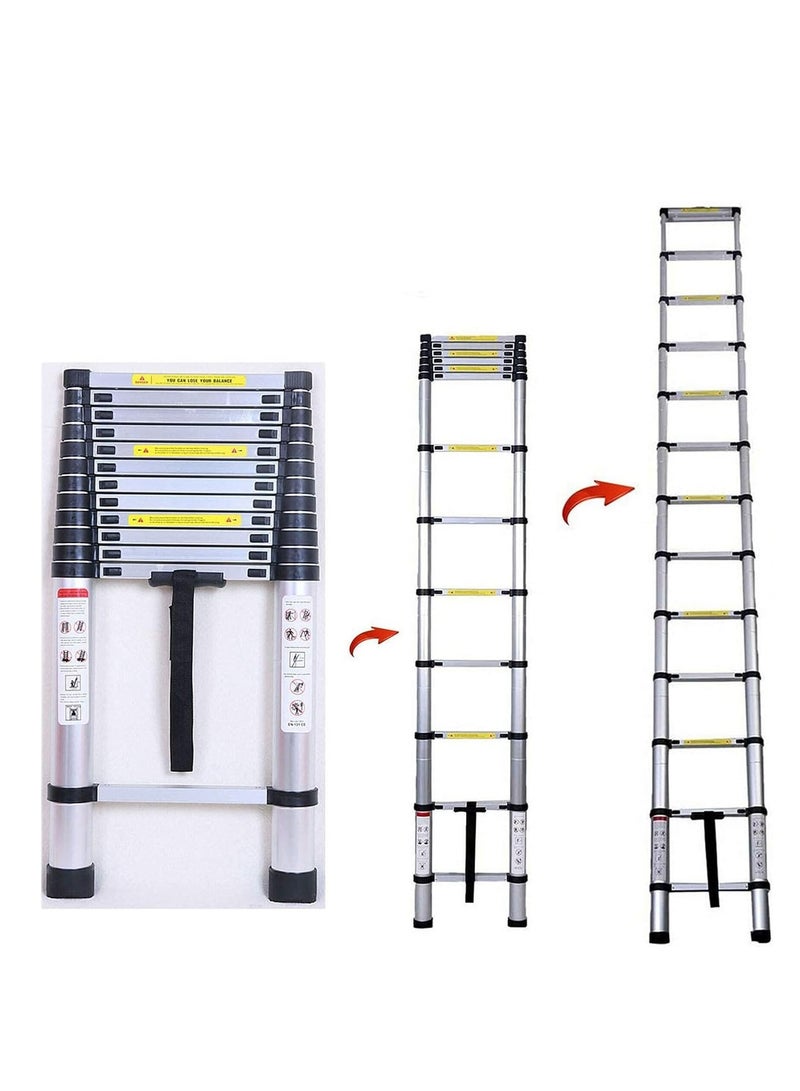 Robustline Telescopic Folding Ladder Straight 3.8M