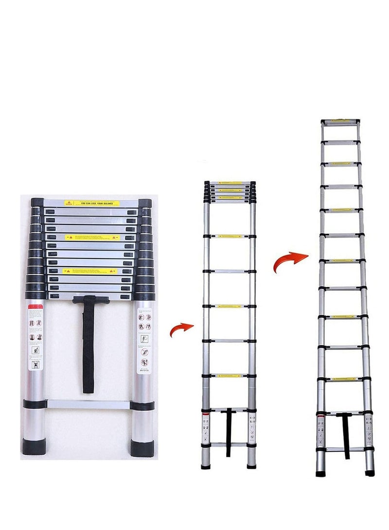 Robustline Telescopic Folding Ladder Straight 4.4M