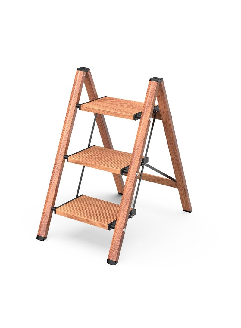 Aluminum ladder of 3 steps, foldable