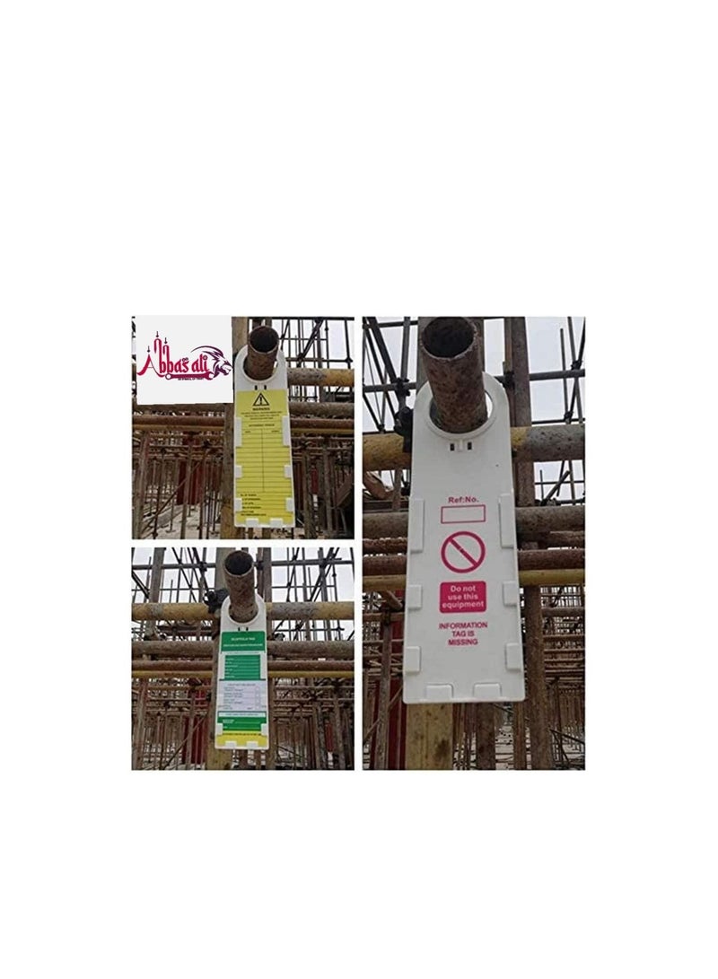 Scaffolding Status Holder and Scaffolding and Construction Inspection Tags