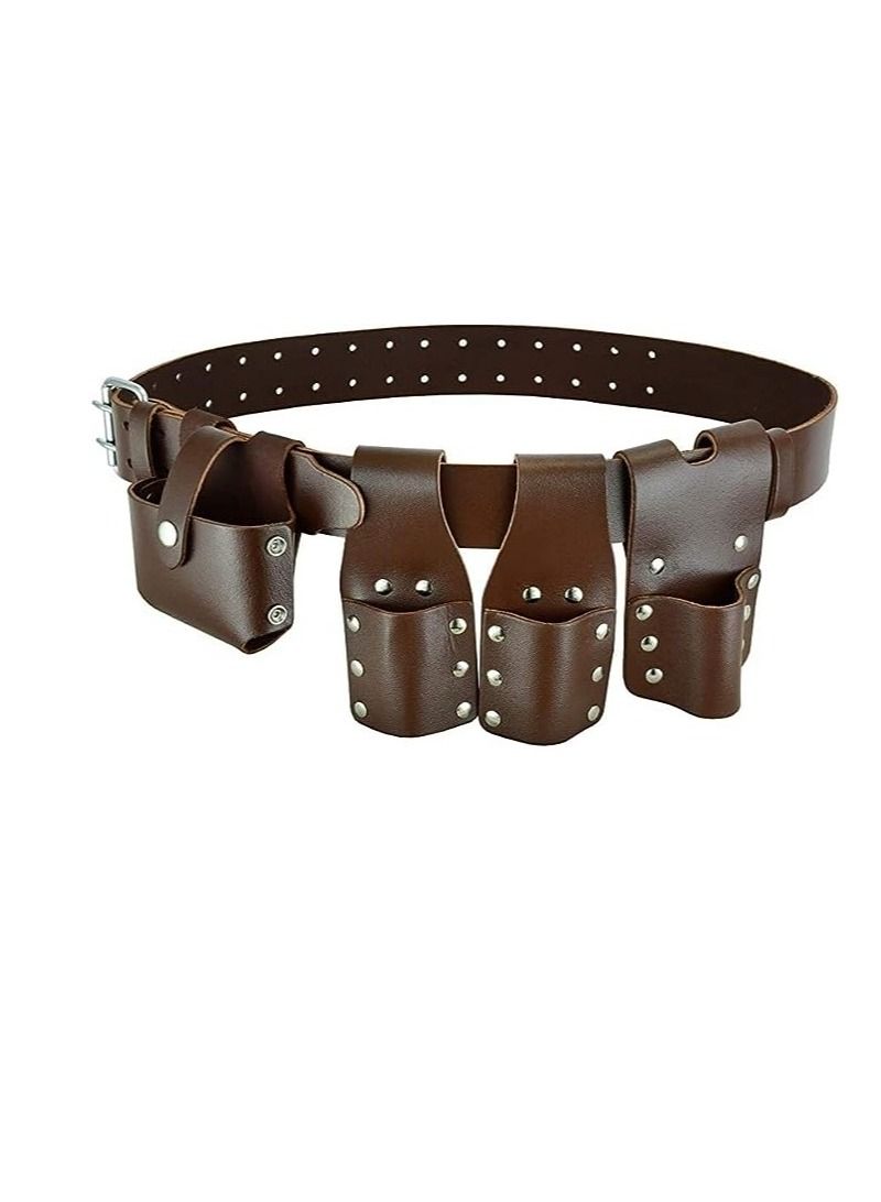 Scaffolding Brown Leather Tools Belt