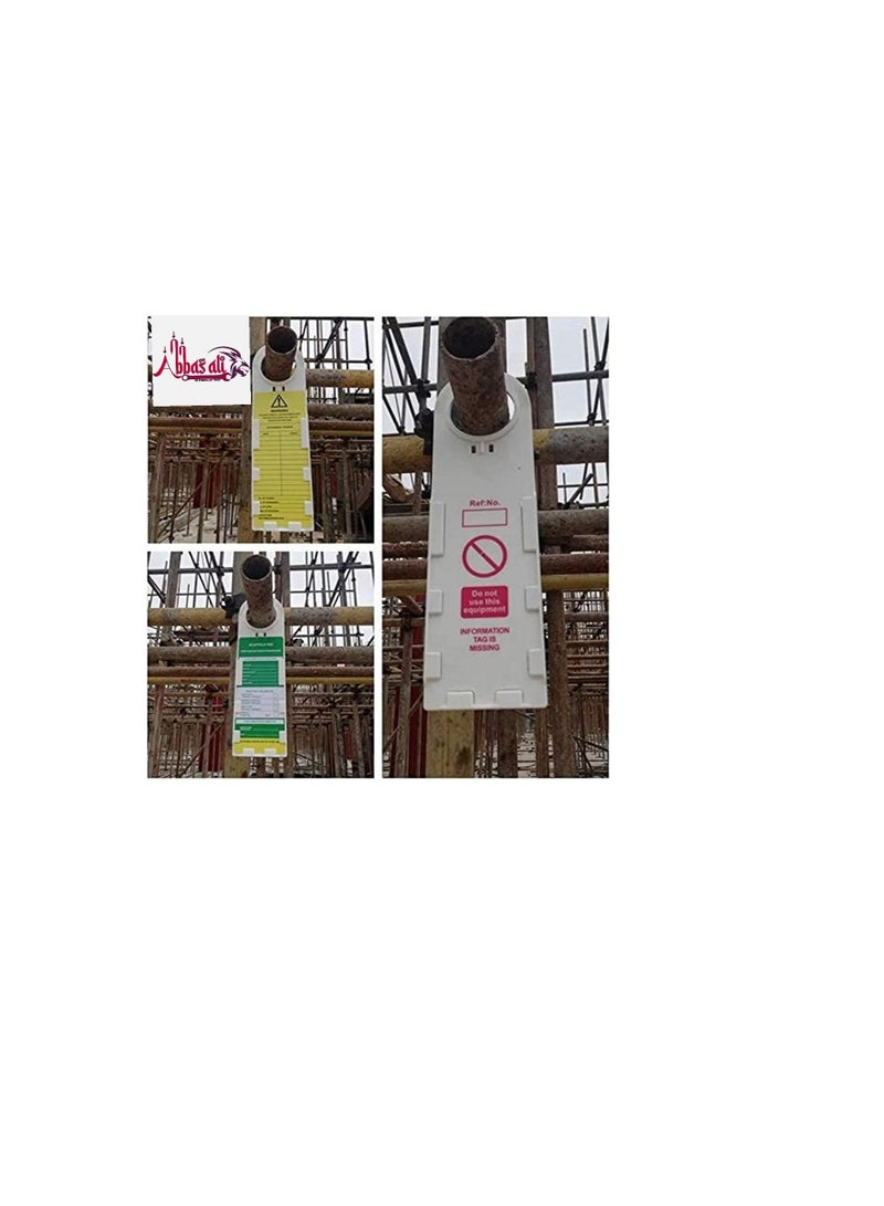 Scaffolding Status Holder and Scaffolding and Construction Inspection Tags