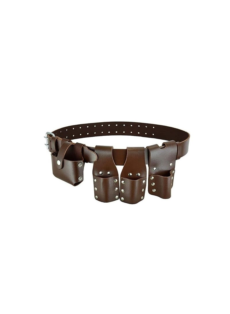 Scaffolding Brown Leather Tools Belt