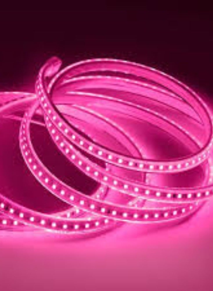 KNP 5m LED Strip Lights in Pink are designed to add a vibrant and colorful ambiance to indoor spaces, offering versatile lighting solutions for various decorative and accent lighting applications.