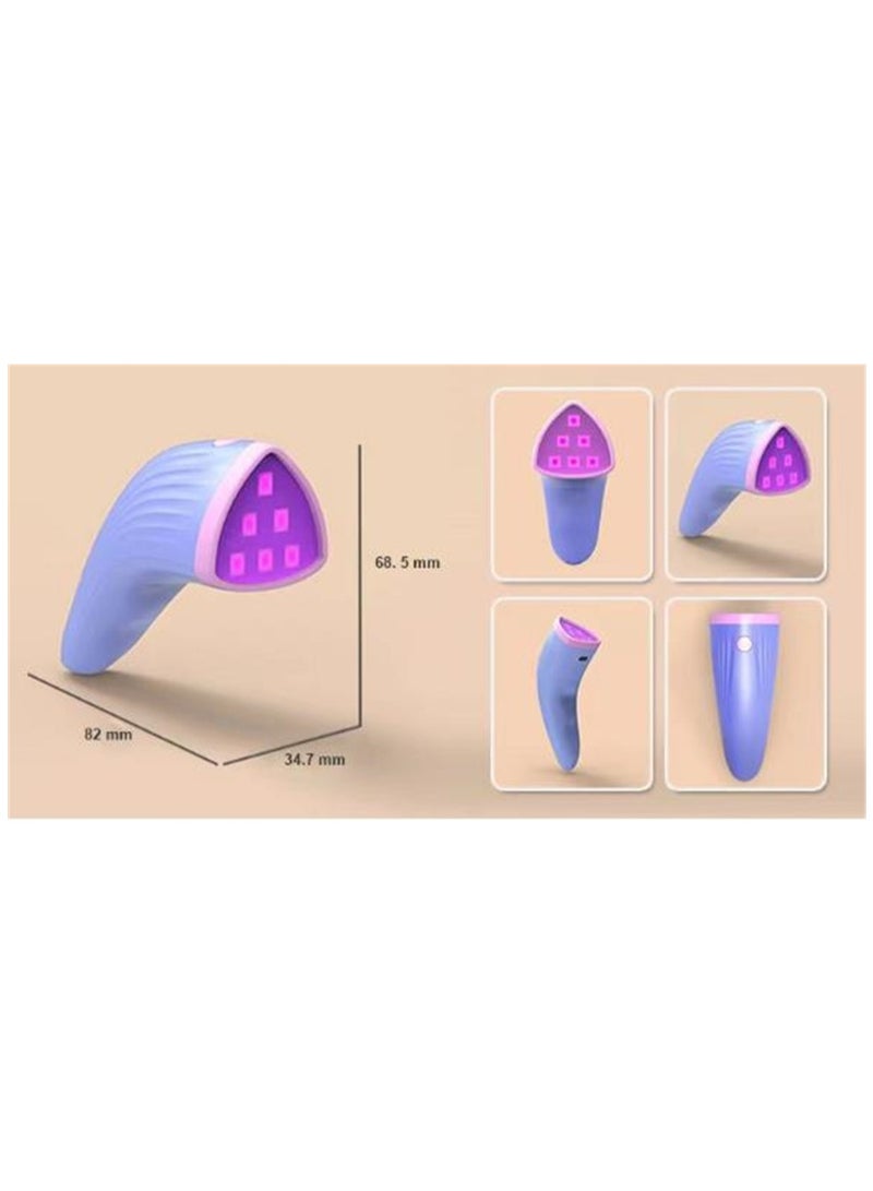 LED Acne Treatment Device, Red and Blue Light Therapy for Acne Spots, Pimples, Zits, Facial Aesthetic Device for Clear Skin, Blue