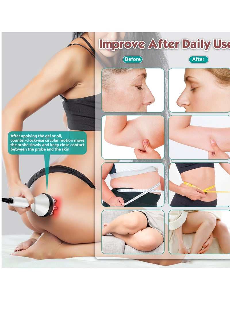 Body Massage Device, Body Sculpting Machine, Cavitation Machine Body Massager Care Tool Body Beauty Machine for Face Care Abdomen, Waist, Thigh, ock, for Home Spa Salon Use