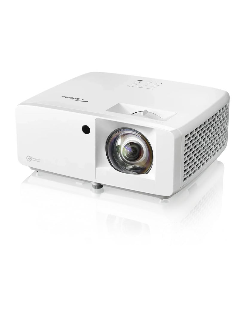 Eco-friendly high brightness short throw Full HD laser projector