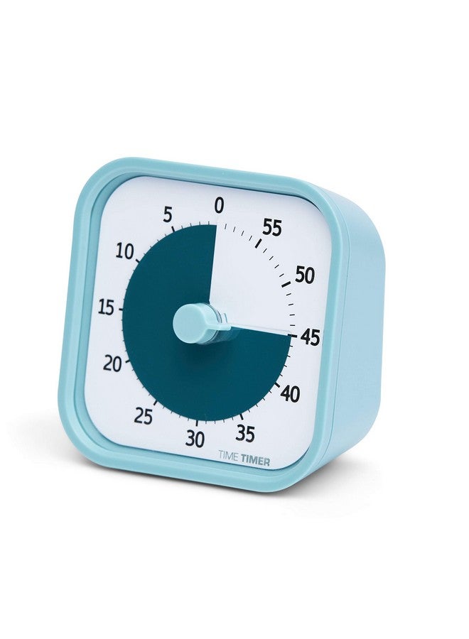 Home Mod 60 Minute Kids Visual Timer Home Edition For Homeschool Supplies Study Tool, Timer For Kids Desk, Office Desk And Meetings With Silent Operation (Lake Day Blue)