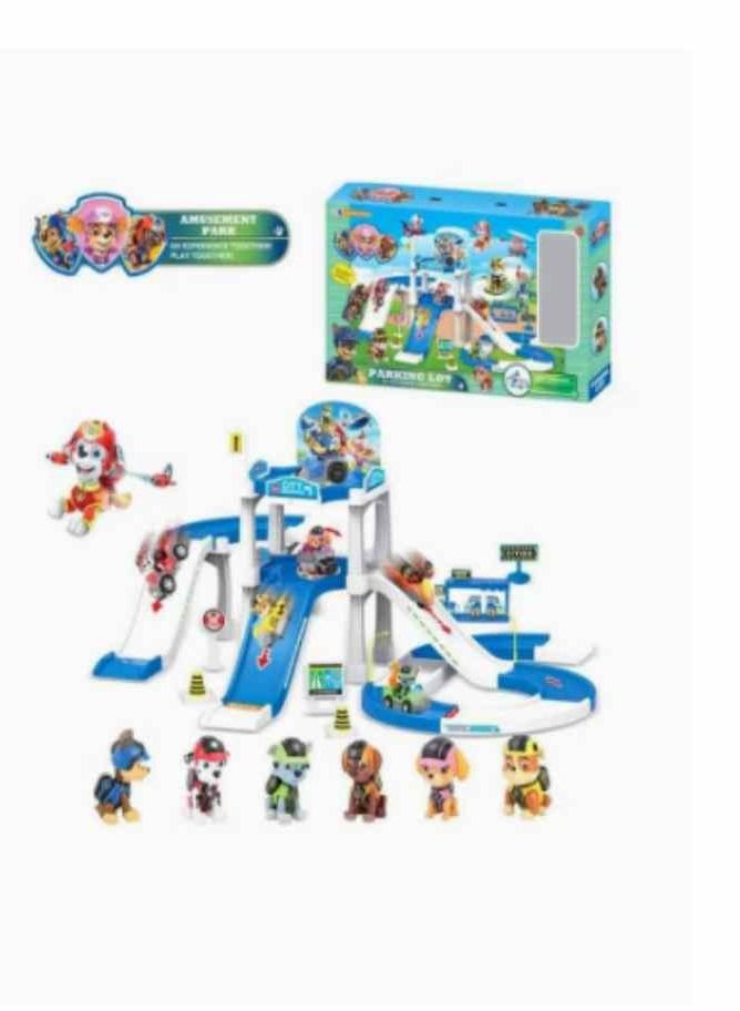 Kids Toy Paw Patrol Garage Parking Lot Set