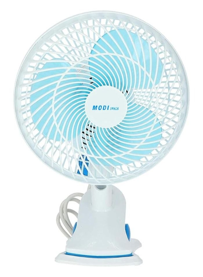 180° Mini Clip Fan MODI - 6 Inch Portable Desktop Electric Fan with Sturdy Clip and Quiet Operation