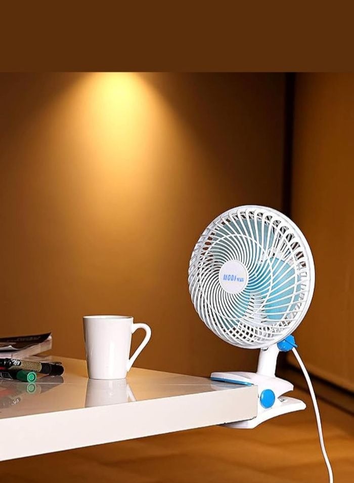 180° Mini Clip Fan MODI - 6 Inch Portable Desktop Electric Fan with Sturdy Clip and Quiet Operation