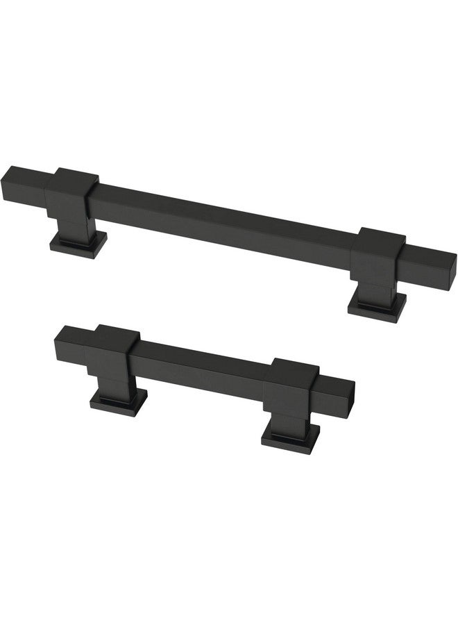 P44368Fbb Square Bar Adjustapull Adjustable 13/8 To 56/15 (35160 Mm) Matte Black Cabinet Drawer Pull (5 Count Pack Of 1)