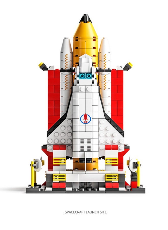 6-in-1 Aerospace Building Blocks Set, Space Exploration Shuttle Building Toys, Rocket Ship Toy Set, Space Launch System Building Blocks Set, Ideal Gifts for Kids Age 6+ Year Old (1000 PCS)