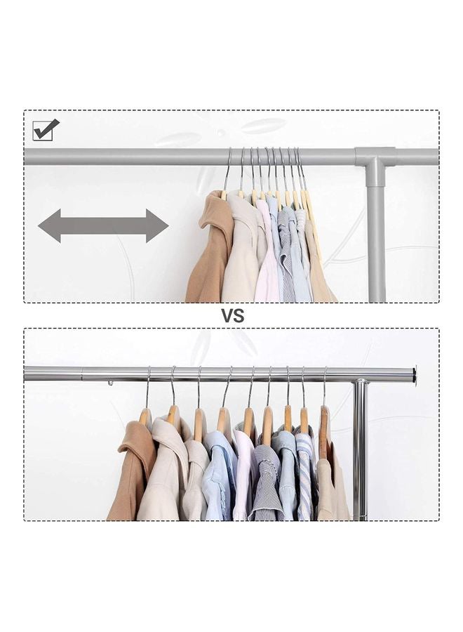 100-Piece Non Slip Velvet Hangers Beige 42x22cm