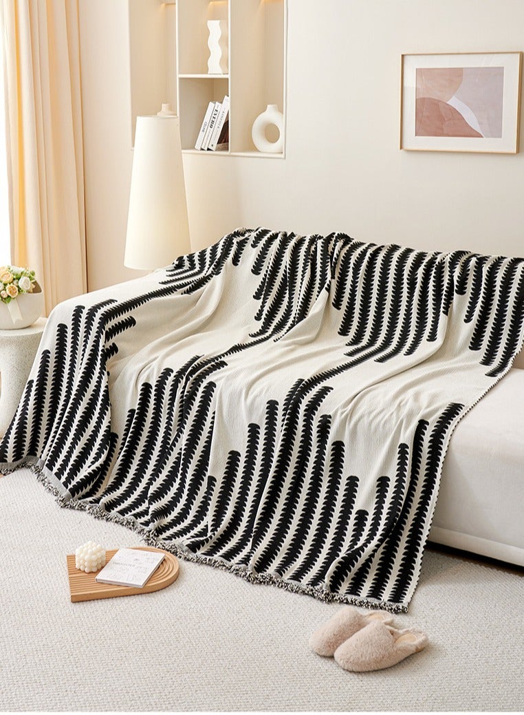 Double Sided Chenille Sofa Cover Throw Blanket