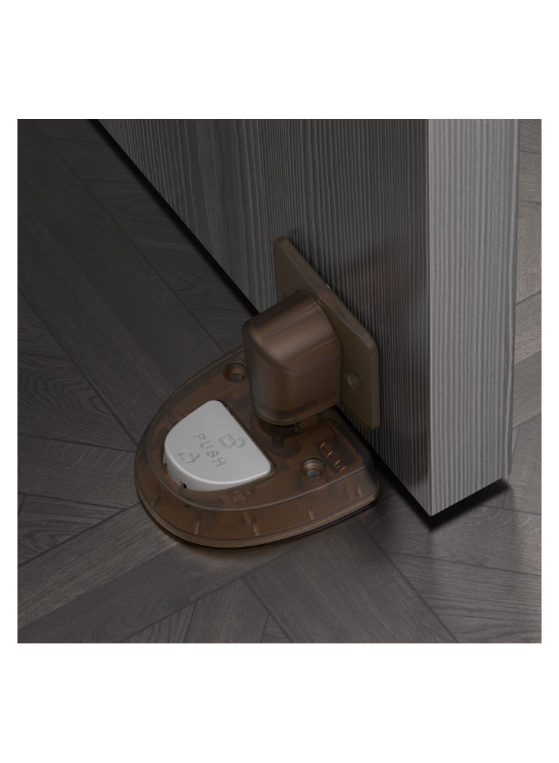 Soundless Windproof Door Holder Babyproof Mechanical Doorstop No Nail Design Green 1 Pack