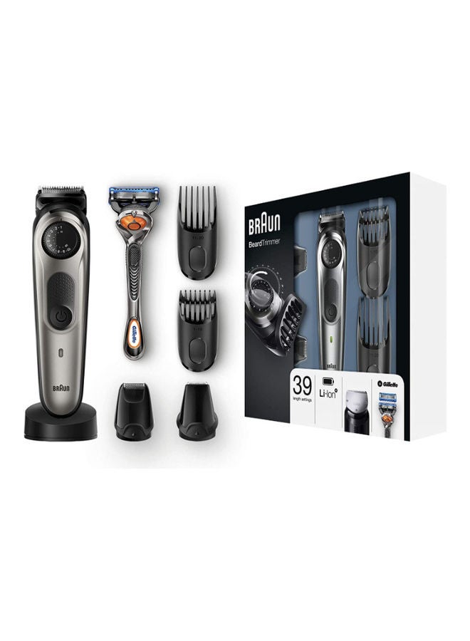 Rechargeable Beard And Hair Trimmer With Gillette Fusion 5 Proglide Razor Toiletry Set 22.5 x 6.5 x 25.2cm