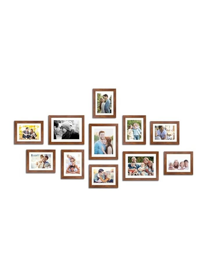 Photo Frame Set Brown Boulevard, 11 Individual Photo Frame/Wall Hangings For Home Decor.