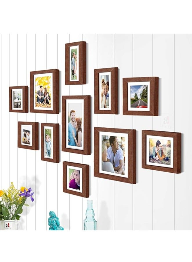 Photo Frame Set Brown Boulevard, 11 Individual Photo Frame/Wall Hangings For Home Decor.