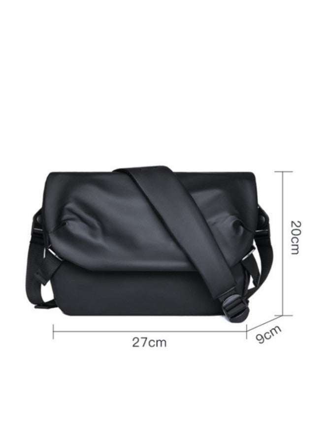 Men's Large-capacity Waterproof Shoulder Bag, Adult Casual Crossbody Bag Sling Bag Messenger Bag, Teenager Outdoor Sports Cycling Bag Carrying Bag Trolley Bag Travel Bag (Black)