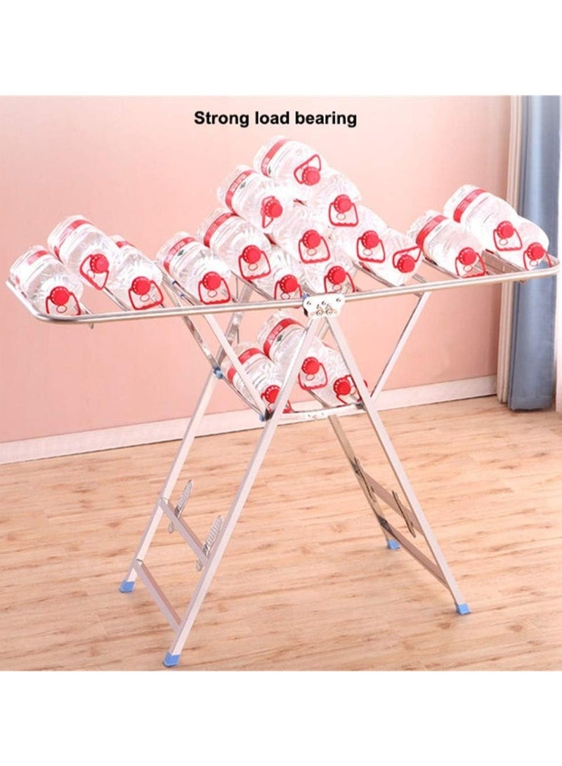 Multipurpose Easy Setup Foldable Wings Stainless Steel Clothes Hanger Drying Rack – Laundry Clothing Organization Home Essentials