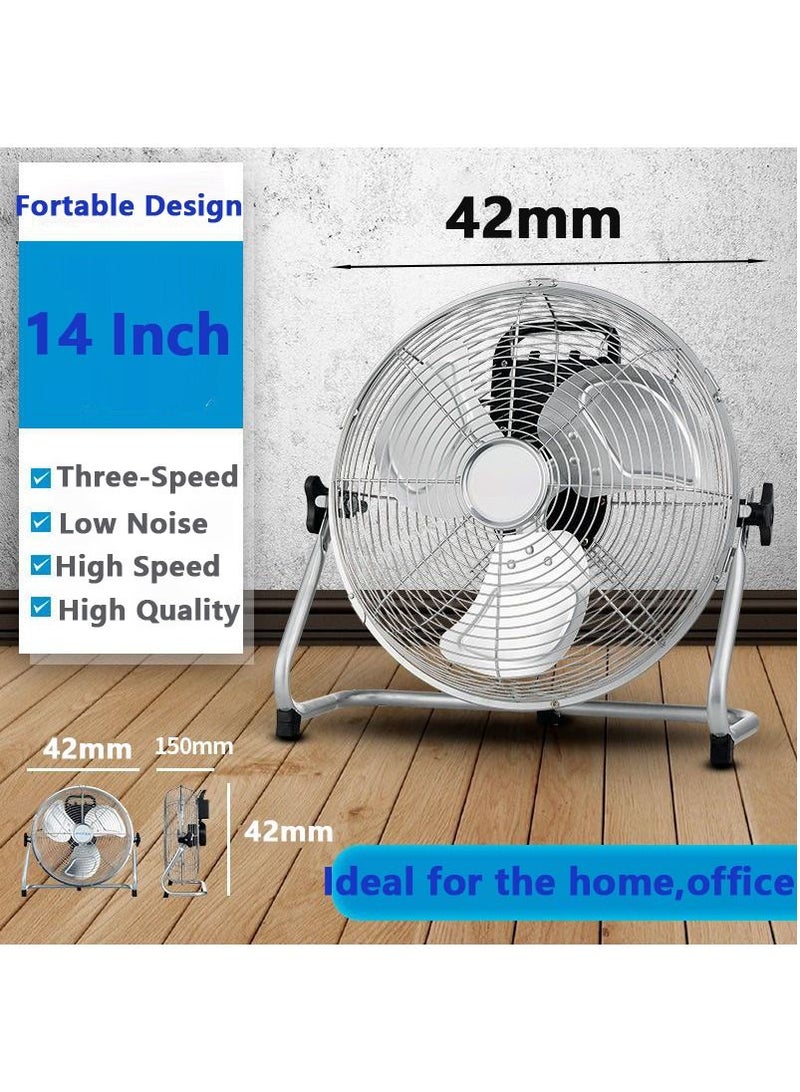 Metal floor fan 14 Inch High Velocity Cooling Fan3 Speed High Speed Blades For Home Office Shop