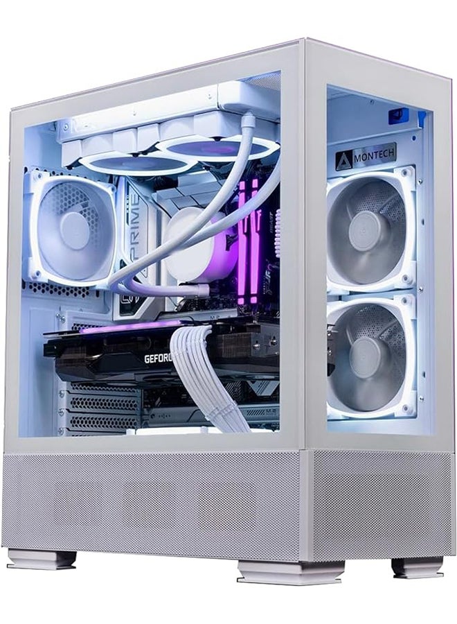 Neo White Gaming PC -  Intel Core i5-12400F Processor, 6 Cores & 12 Threads, DDR4 32GB (2*16) Ram, Nvidia GeForce RTX 3050 OC Edition 8GB GDDR6 Graphics Card, 2TB NVMe M.2 SSD, 2 Fan AIO Liquid Cooler, 650W Standard Power Supply, Windows 11 Pro | Wi-Fi