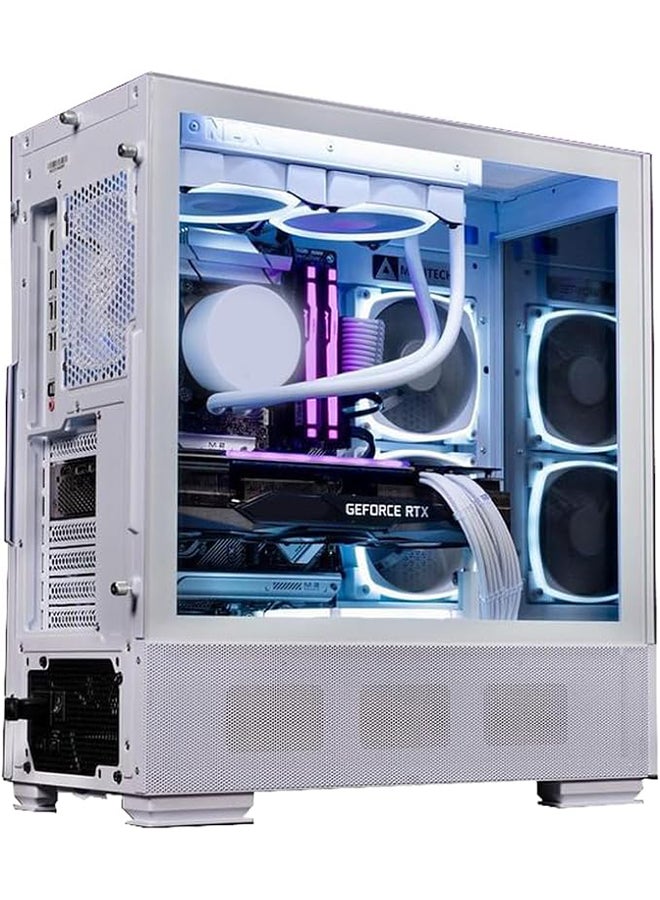 Neo White Gaming PC -  Intel Core i5-12400F Processor, 6 Cores & 12 Threads, DDR4 32GB (2*16) Ram, Nvidia GeForce RTX 3050 OC Edition 8GB GDDR6 Graphics Card, 2TB NVMe M.2 SSD, 2 Fan AIO Liquid Cooler, 650W Standard Power Supply, Windows 11 Pro | Wi-Fi