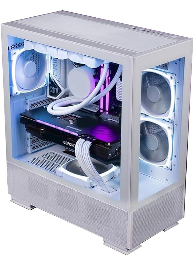 Neo White Gaming PC -  Intel Core i5-12400F Processor, 6 Cores & 12 Threads, DDR4 32GB (2*16) Ram, Nvidia GeForce RTX 3050 OC Edition 8GB GDDR6 Graphics Card, 2TB NVMe M.2 SSD, 2 Fan AIO Liquid Cooler, 650W Standard Power Supply, Windows 11 Pro | Wi-Fi