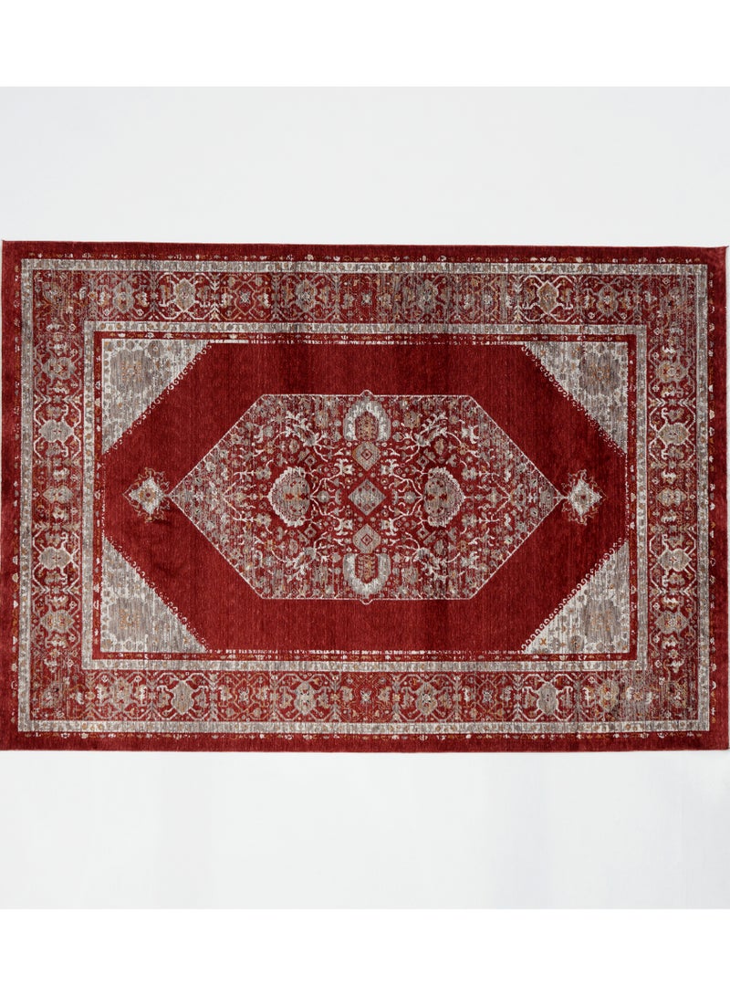 Washable area rug large carpet for bedroom rug for living room polyester red carpet k643c