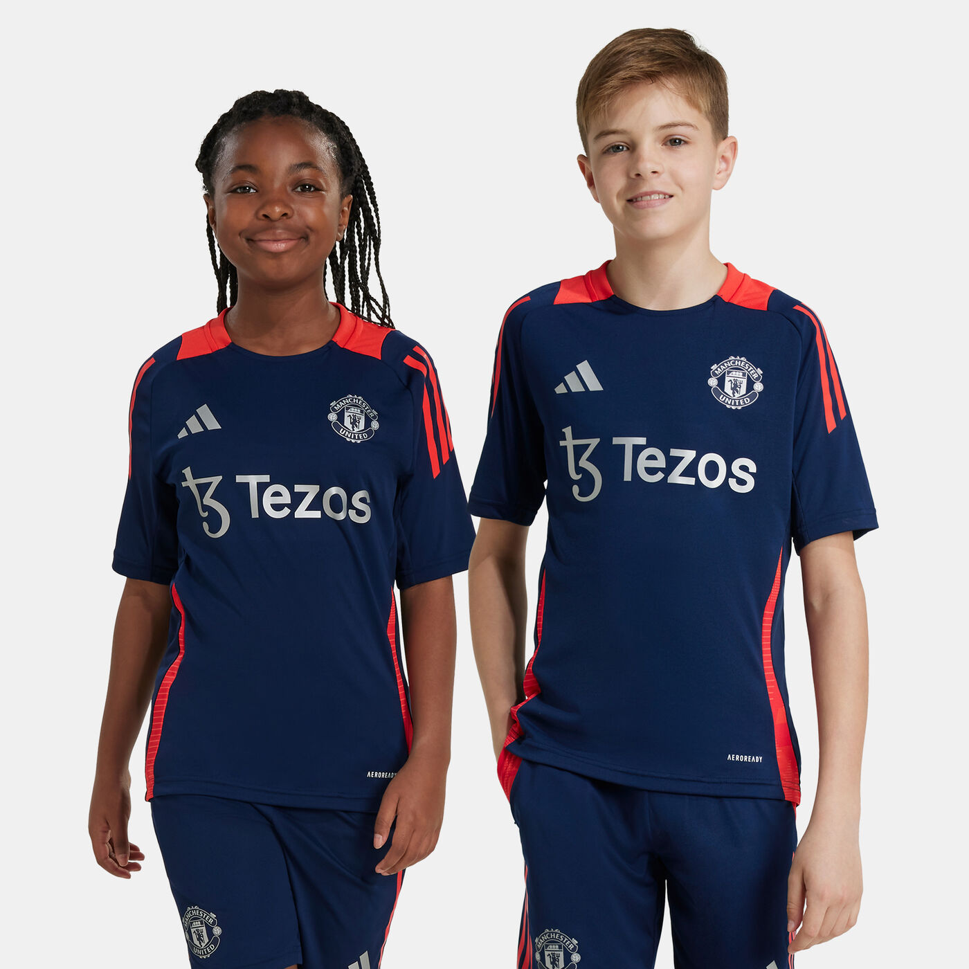 Kids' Manchester United Tiro 24 Training Football Jersey