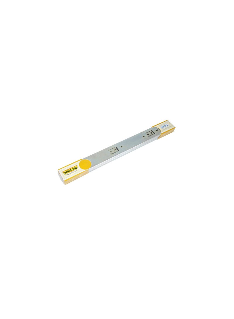 Robustline Drawer Slides | Side Mounted | Soft Closing | Silver | 18 inch | 2 Pieces