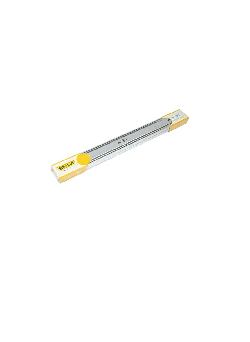Robustline Drawer Slides | Side Mounted | Soft Closing | Silver | 18 inch | 2 Pieces