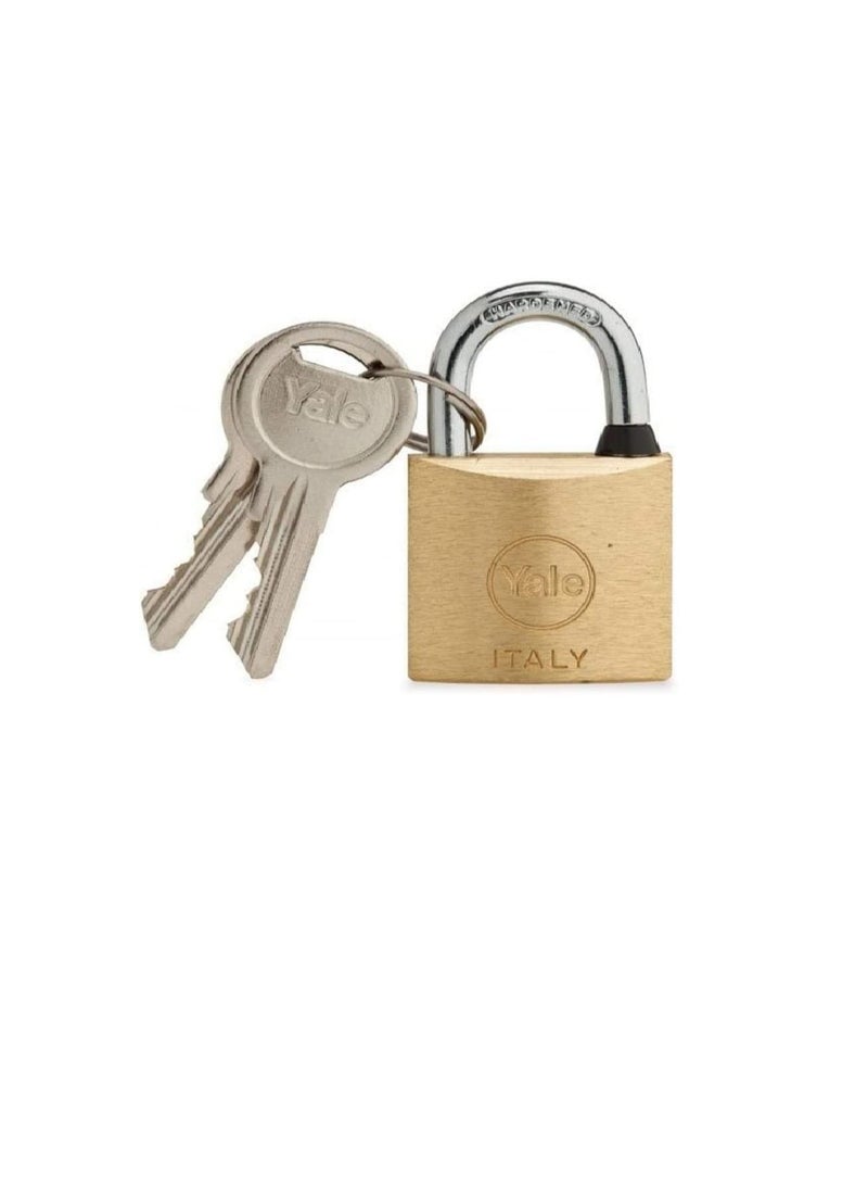 Yale 15-0110-4022-00-0201 110 Series Brass Padlock, 40Mm