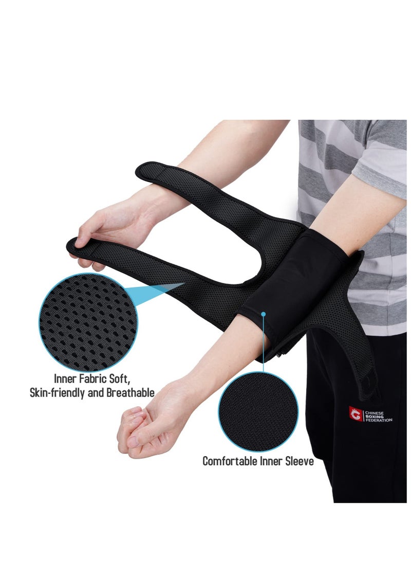 Adjustable Elbow Brace for Comfortable Sleep Support with Removable Splints for Cubital Tunnel Syndrome and Tendonitis