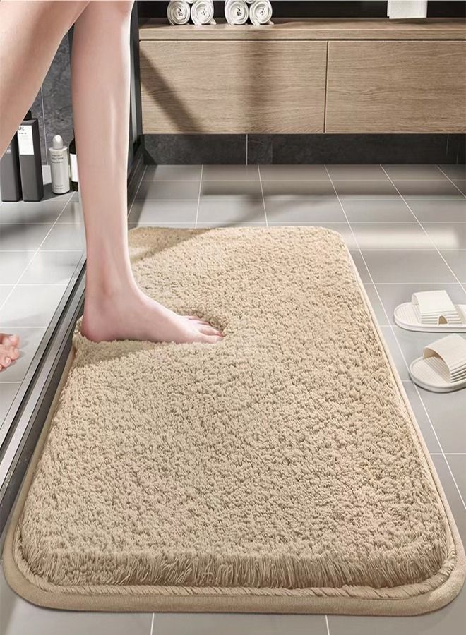 Non-Slip Bath Mat Super Absorbent Shower Thickened Soft 50 x 80 centimeter