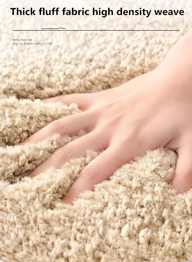 Non-Slip Bath Mat Super Absorbent Shower Thickened Soft 50 x 80 centimeter
