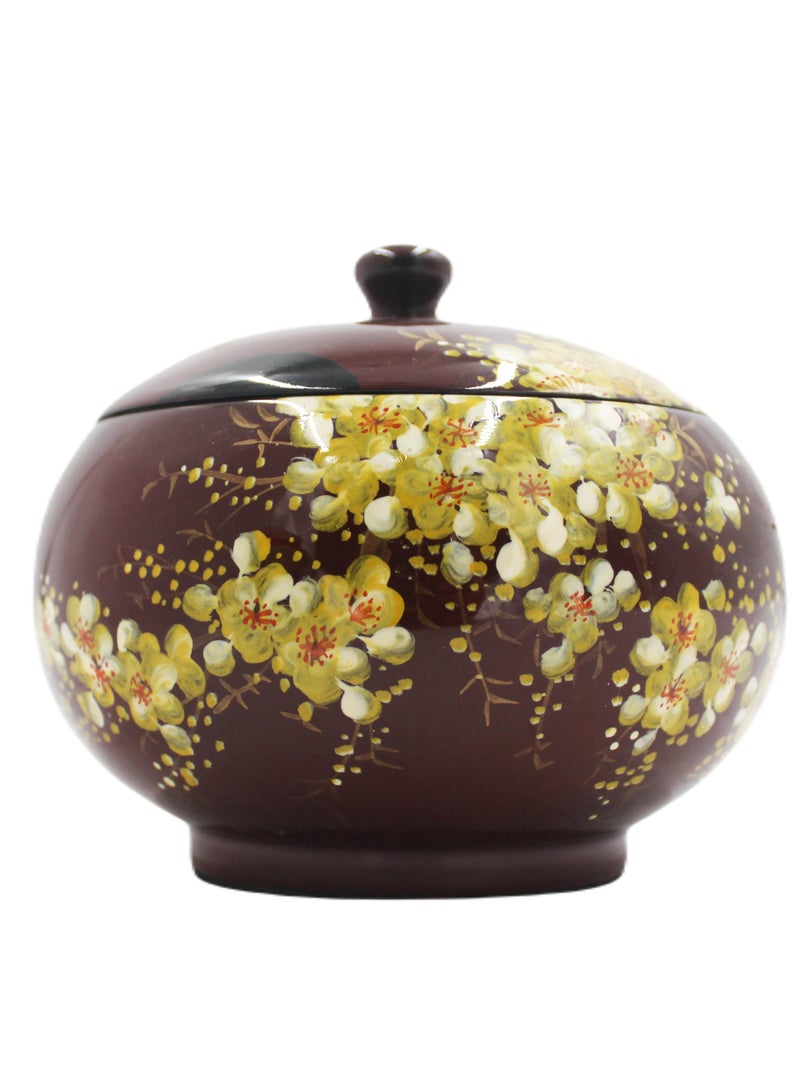 Vietnam Handmade Lacquer Painted Pot