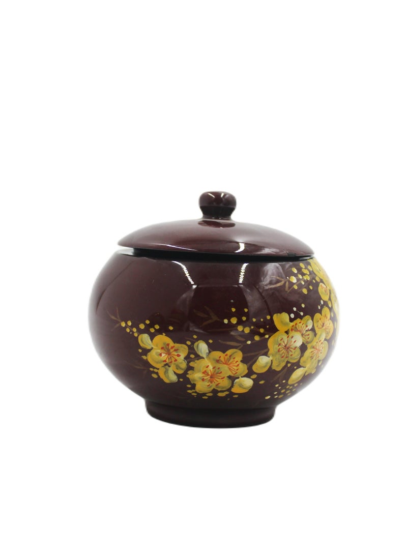 Vietnam Handmade Lacquer Painted Pot