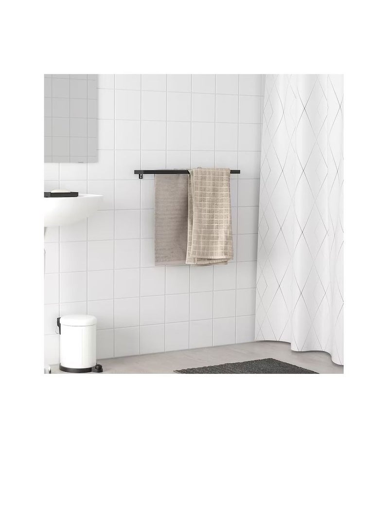 Towel rail, black60 cm