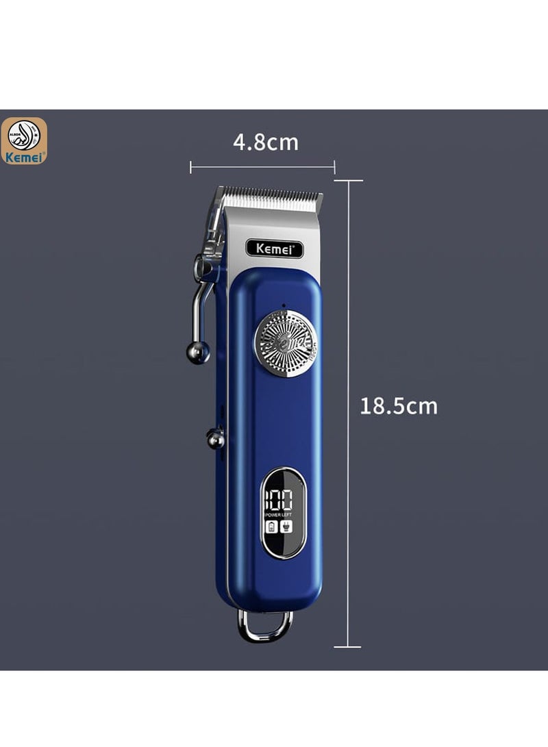 Professional Men's Grooming Kit KM-1895 Adjustable Digital Display Electric Hair Trimmer (Saudi Version)