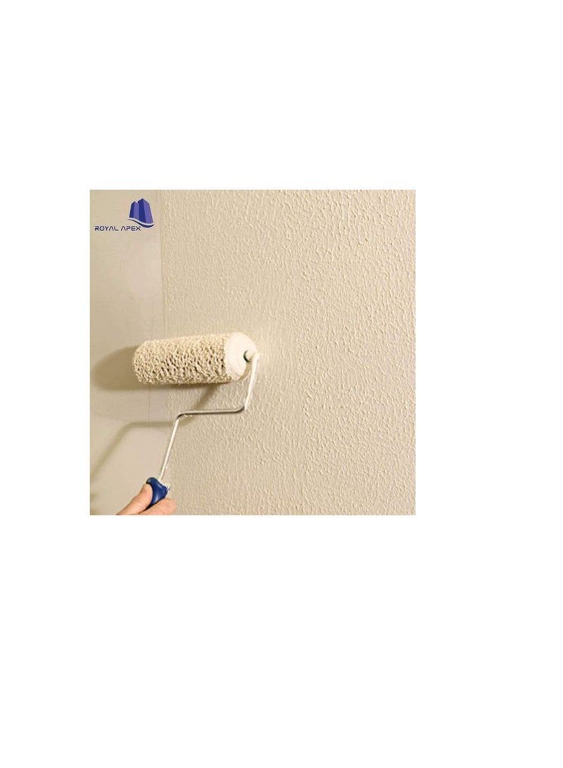 Painting and Texture Roller and Brush 9 Inch Replacement Roller Covers of Plastic Emulsion Home Decoration Wall Paint and Texture (Pack of 2) (Refill Texture 9 Inch)