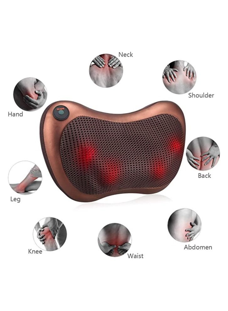 Massage pillow shiatsu Deep Kneading neck back shoulder Pillow Massager 4 rollers with heat for car, home, office